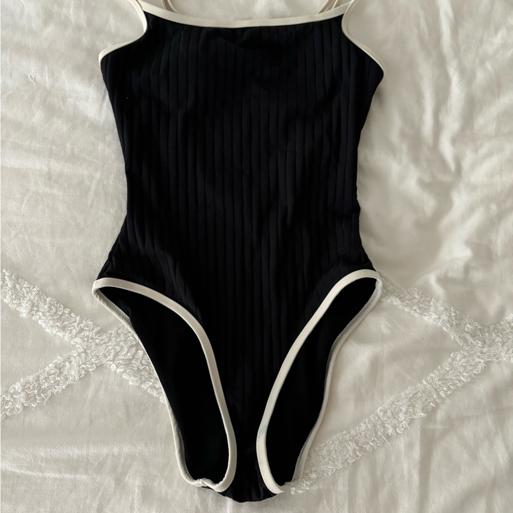 Aerie Black and White One Piece